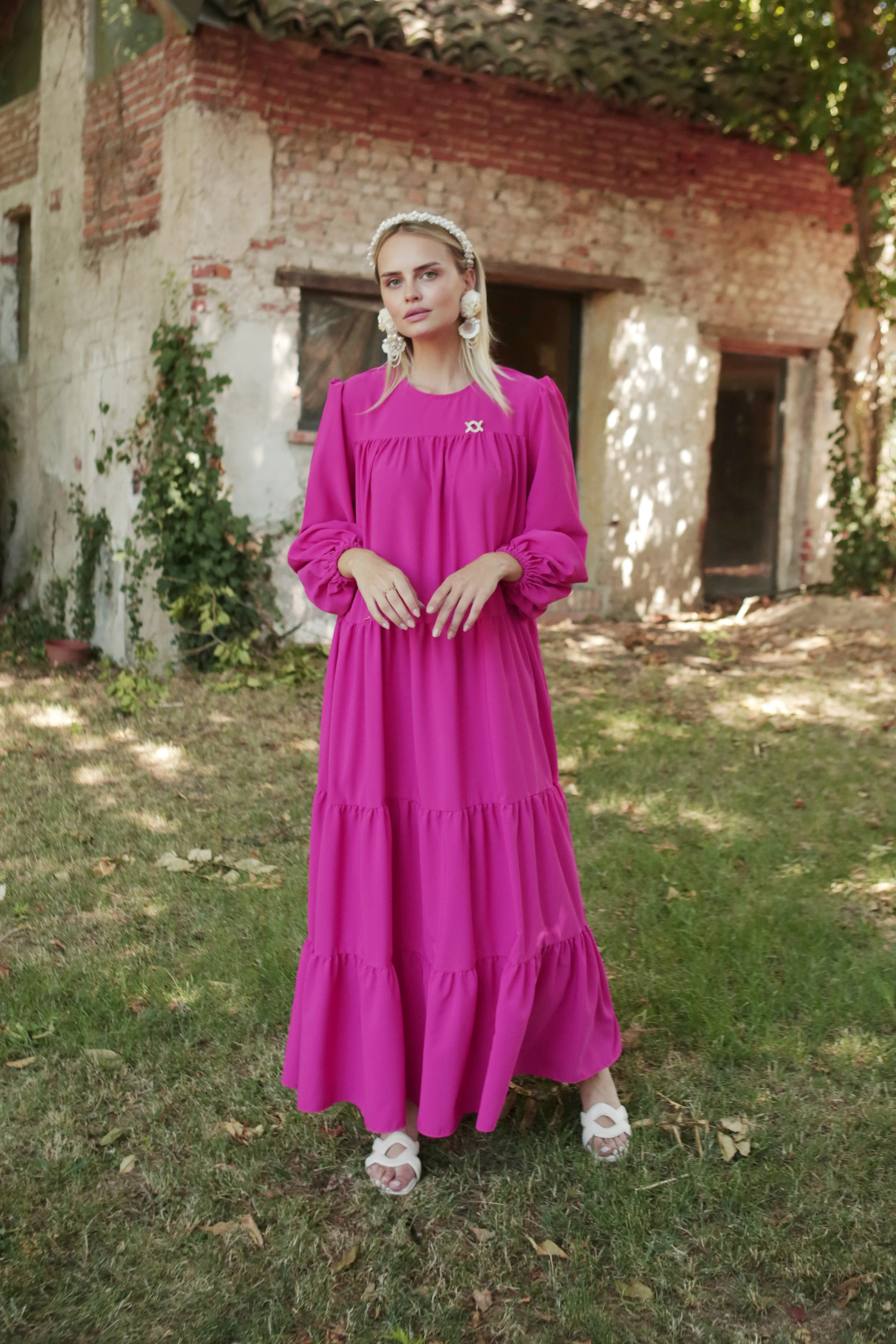 Ayana Dress (Minor) Fuschia - Image 3