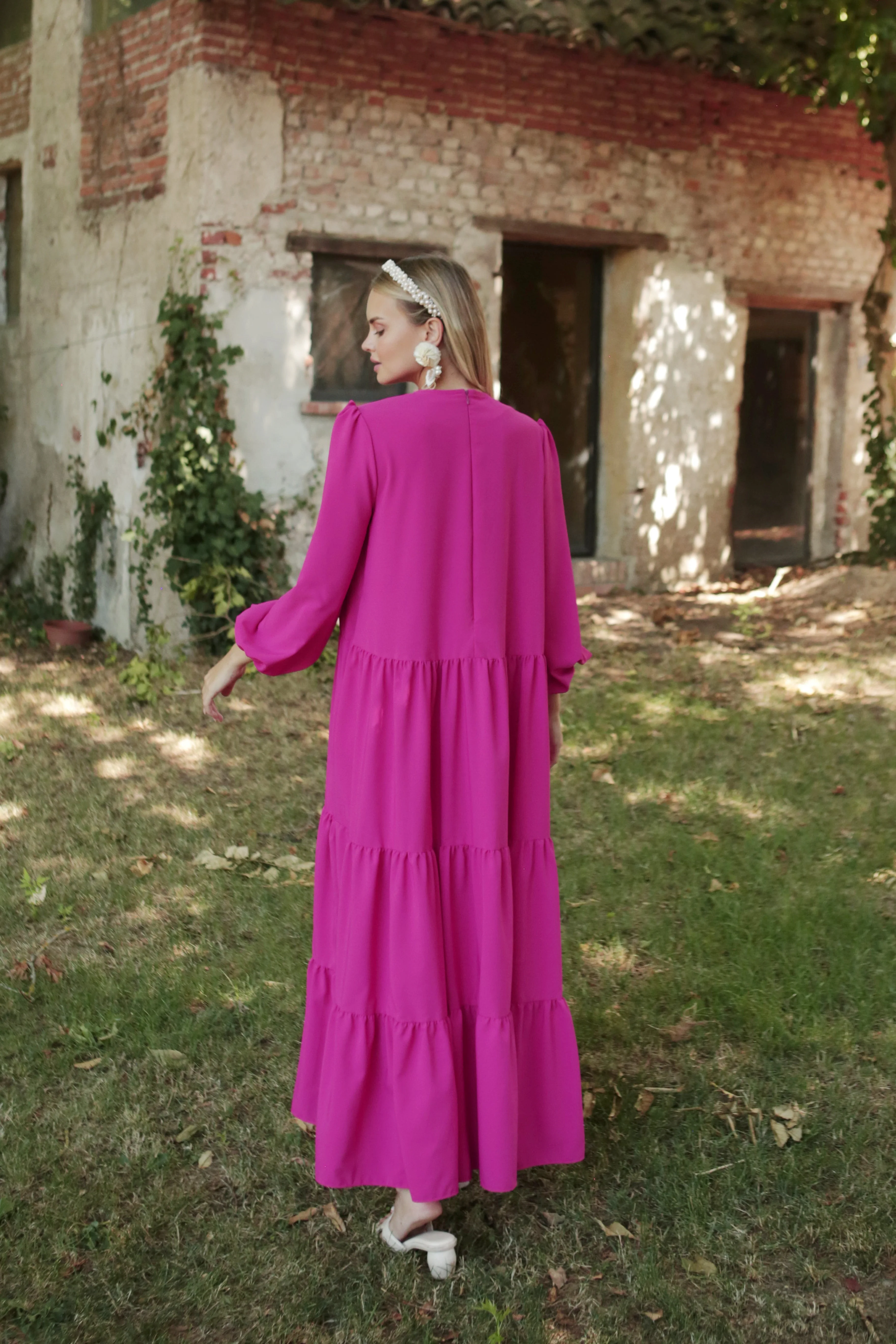 Ayana Dress (Minor) Fuschia - Image 4