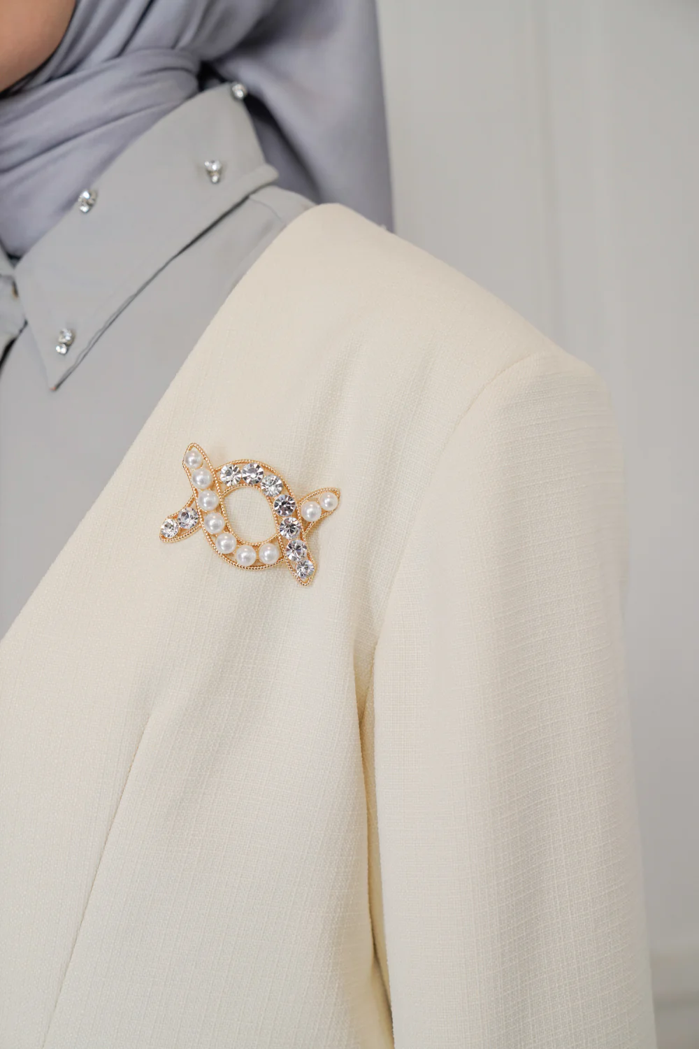 Brighton Blazer White Tea - Image 5