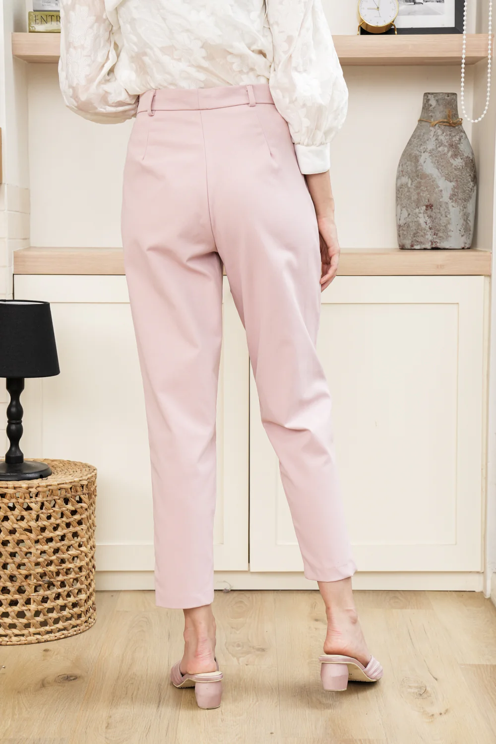 Ivy Ankle Pants Candy Floss - Image 3