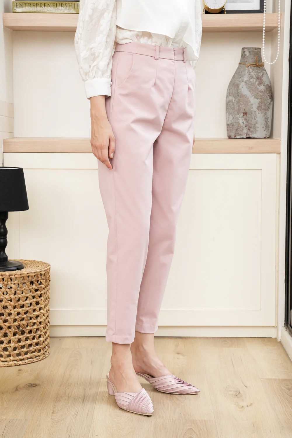 Ivy Ankle Pants Candy Floss - Image 4