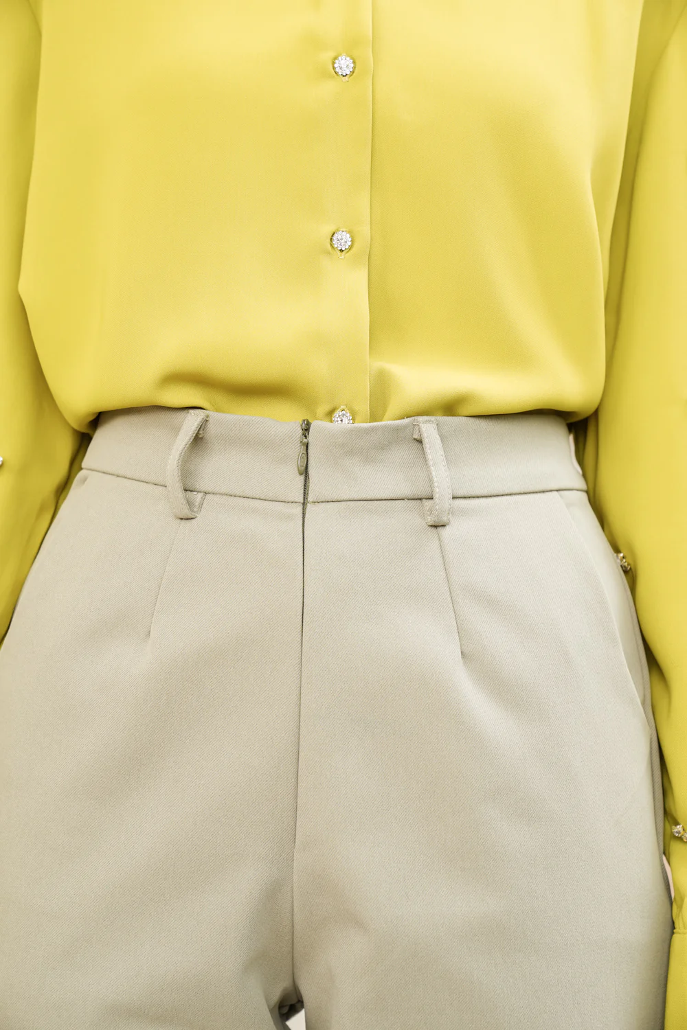 Ivy Ankle Pants Chai Green - Image 3