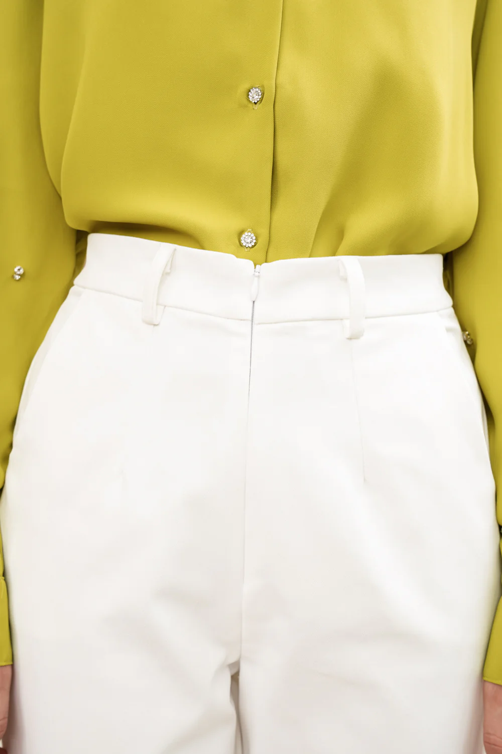 Ivy Ankle Pants Cloud White - Image 3