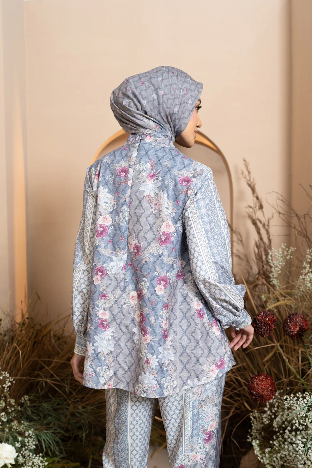 Mariri Blouse Indigo Charcoal - Image 3