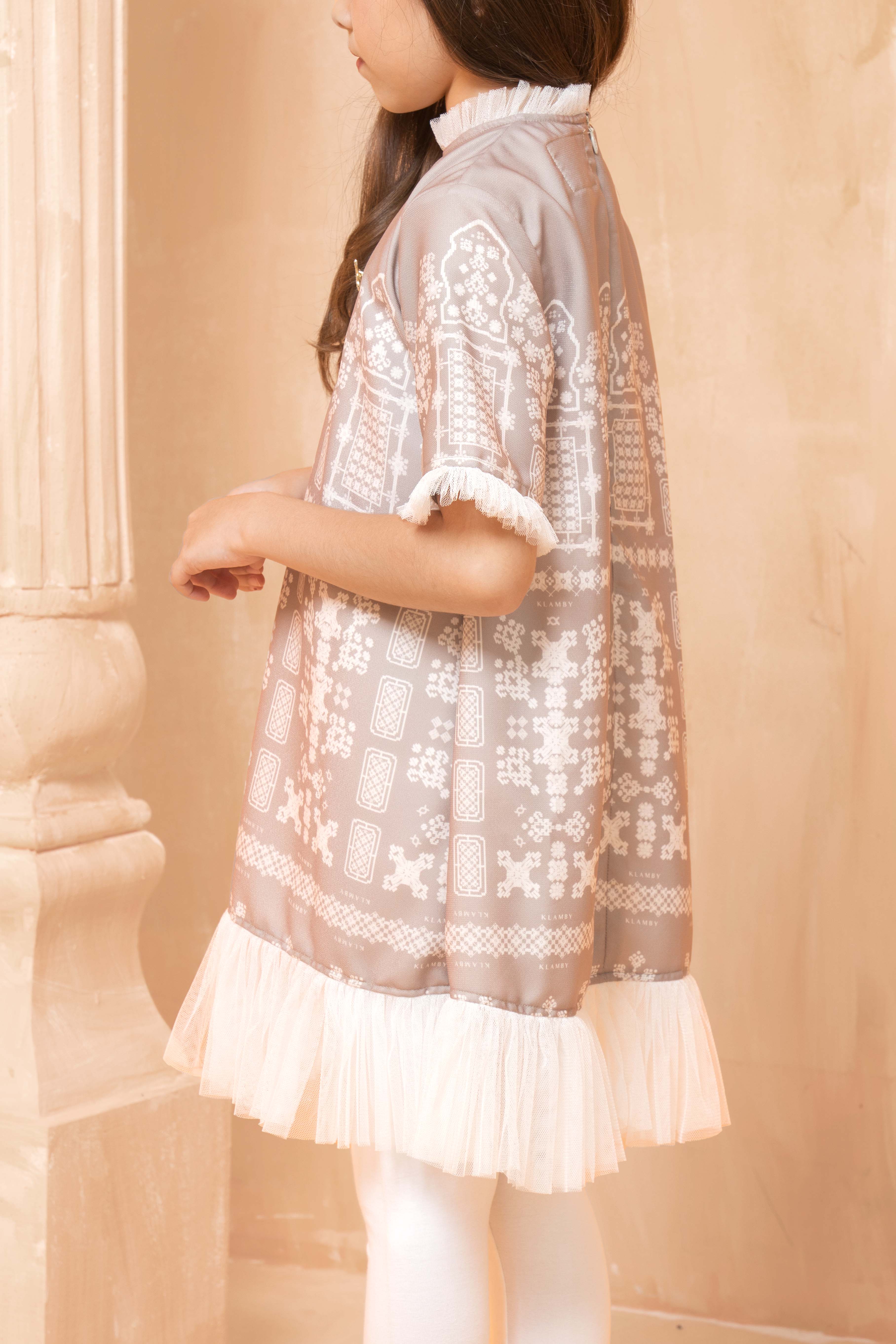 Mashrabiya Midi Dress Girl (Minor) Desert - Image 3