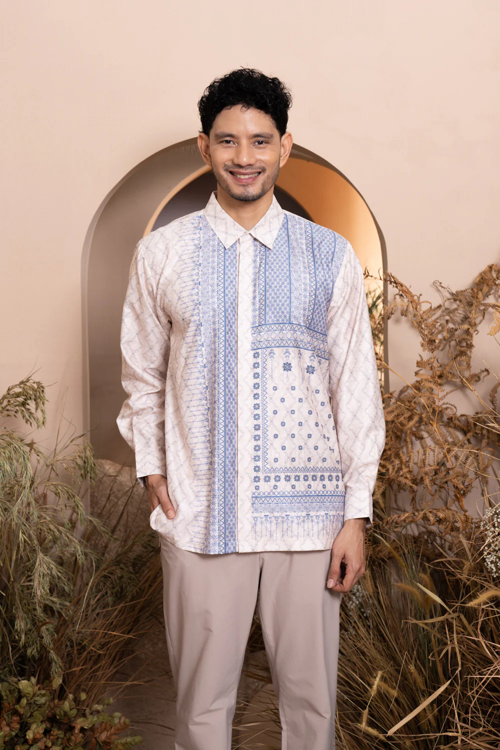 Mariri Long Shirt Men Serene Azure - Image 4