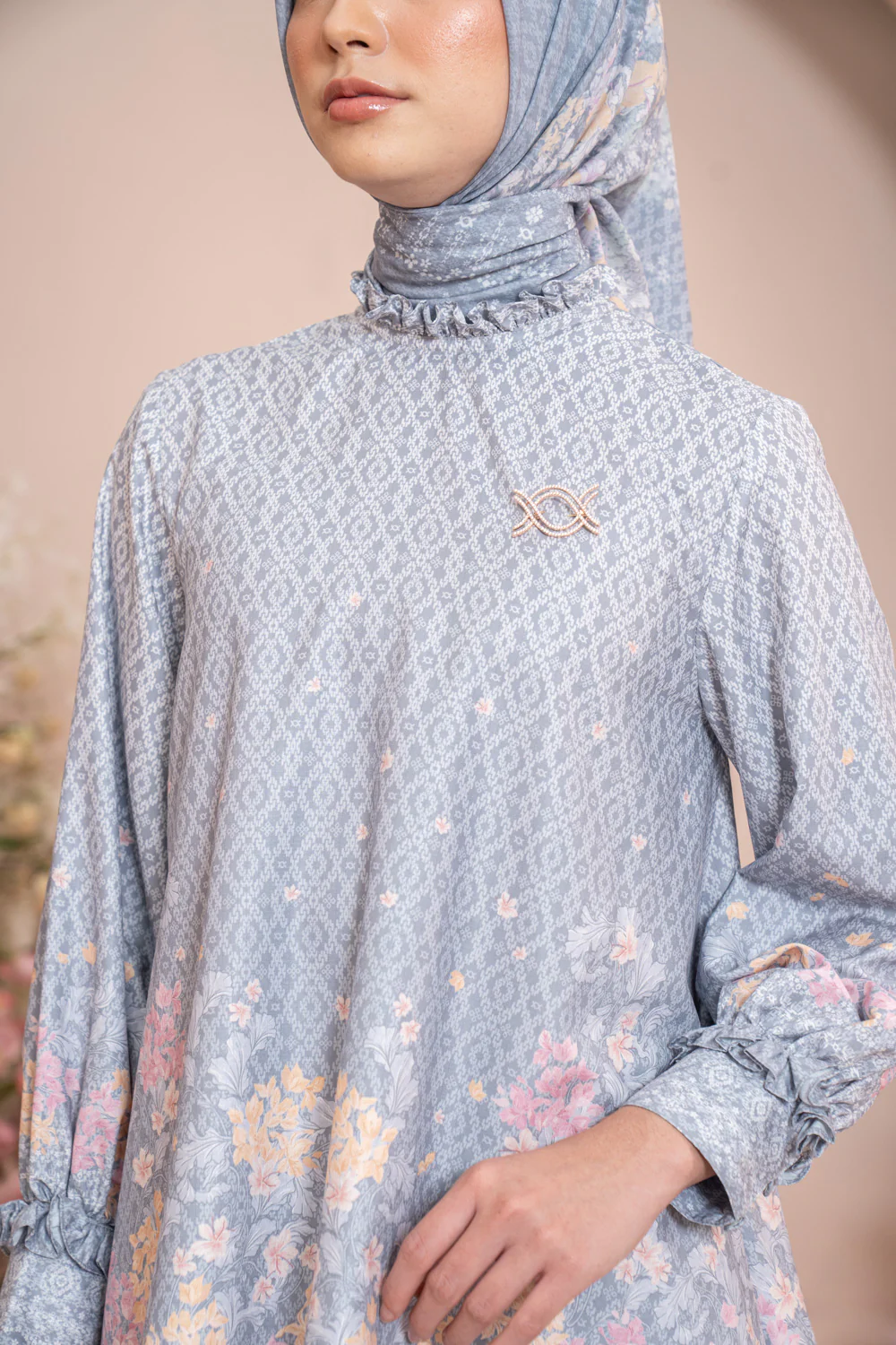 Rissa Blouse Set Silver Glaze - Image 3