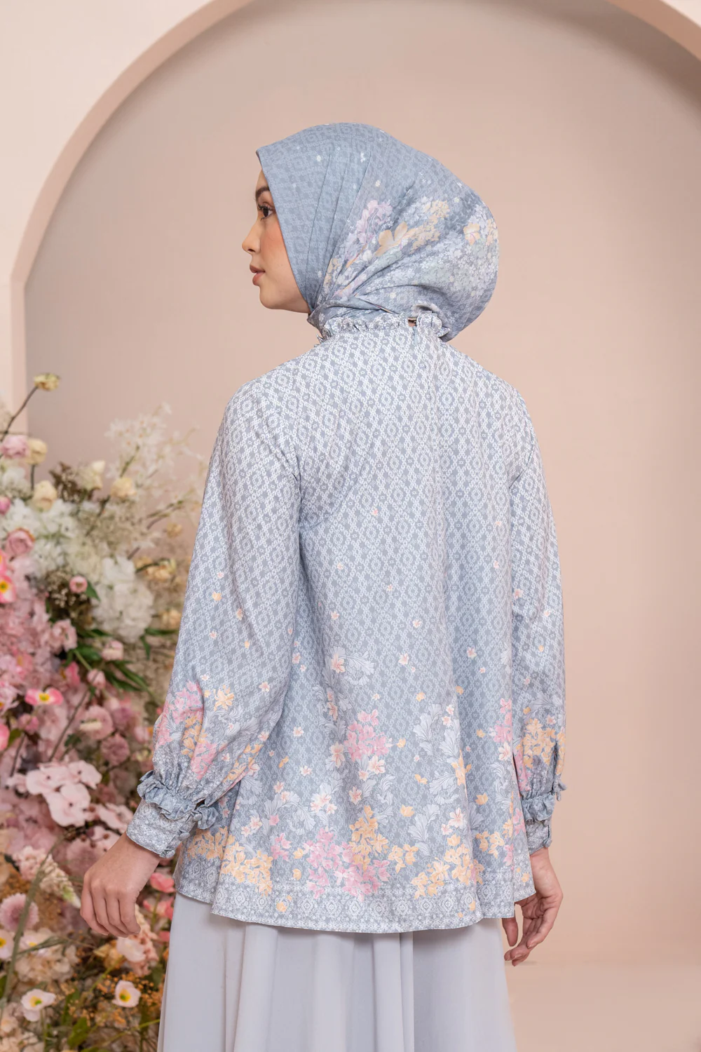 Rissa Blouse Set Silver Glaze - Image 5