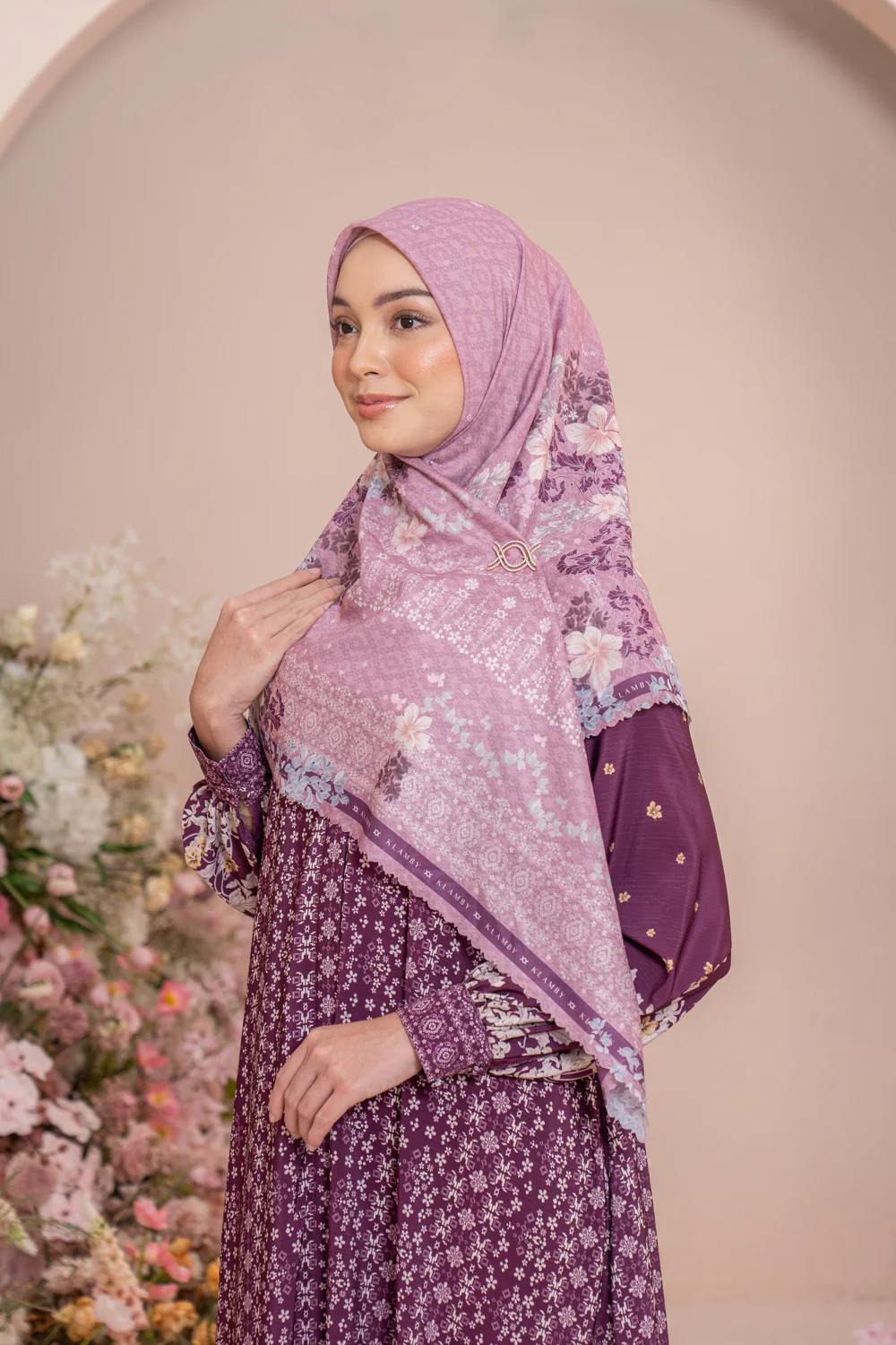 Rissa Blouse Set Syar'i Deep Mulberry - Image 5