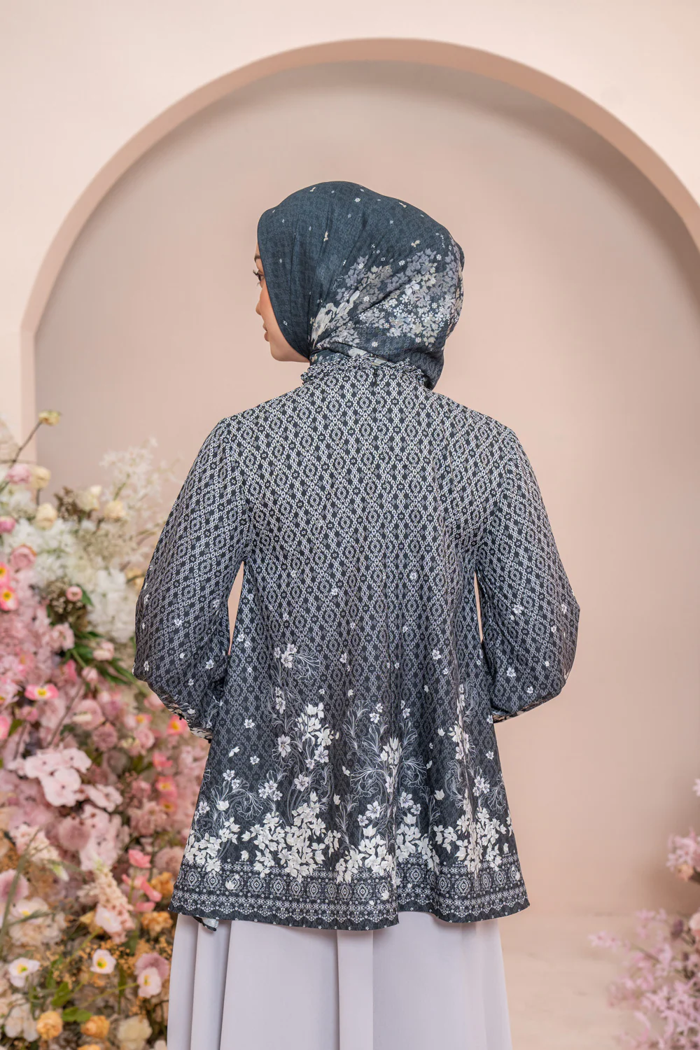 Rissa Blouse Set Syar'i Nightfall Gleam - Image 3