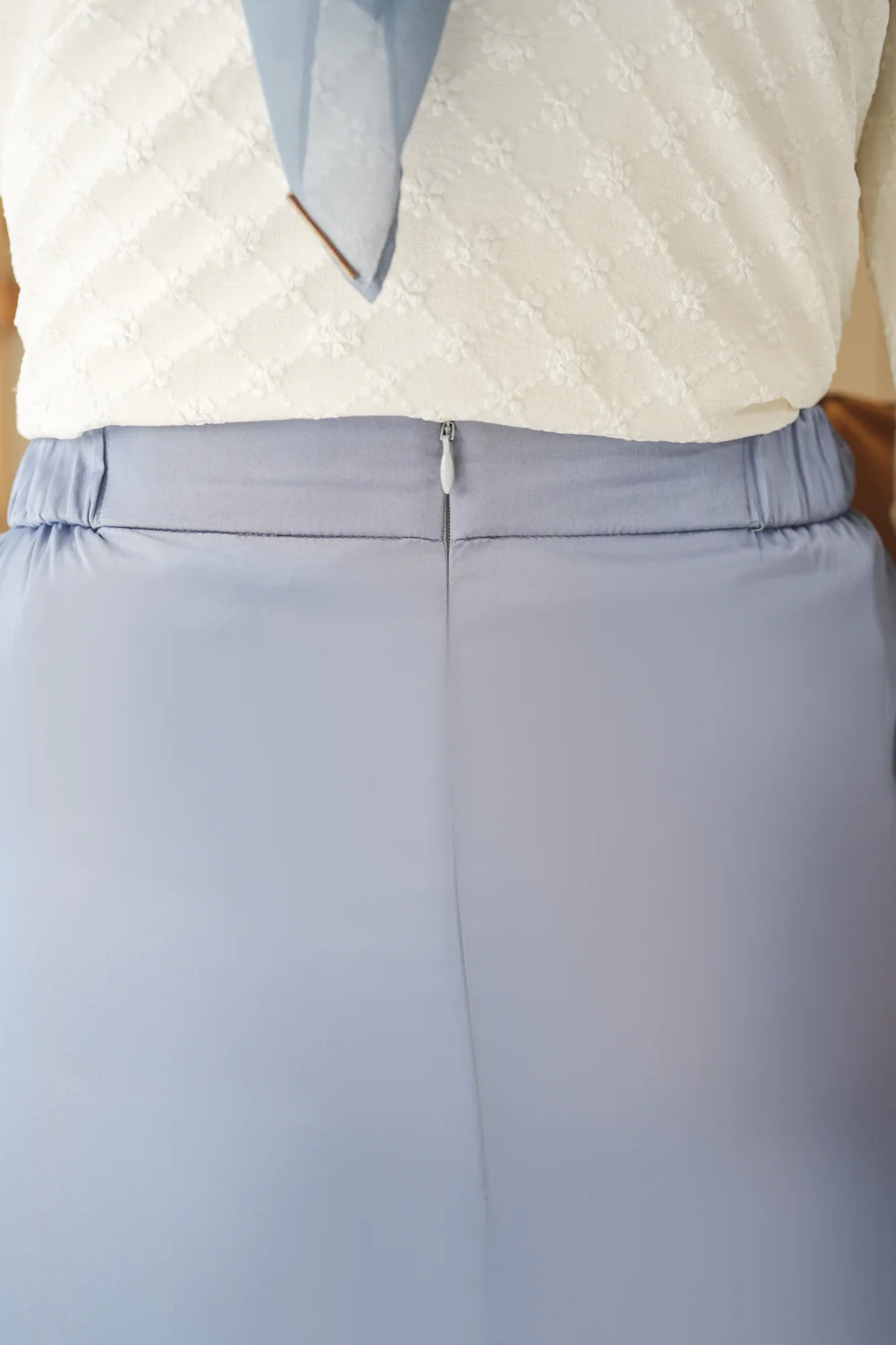 Shala Skirt Silk Blue - Image 6