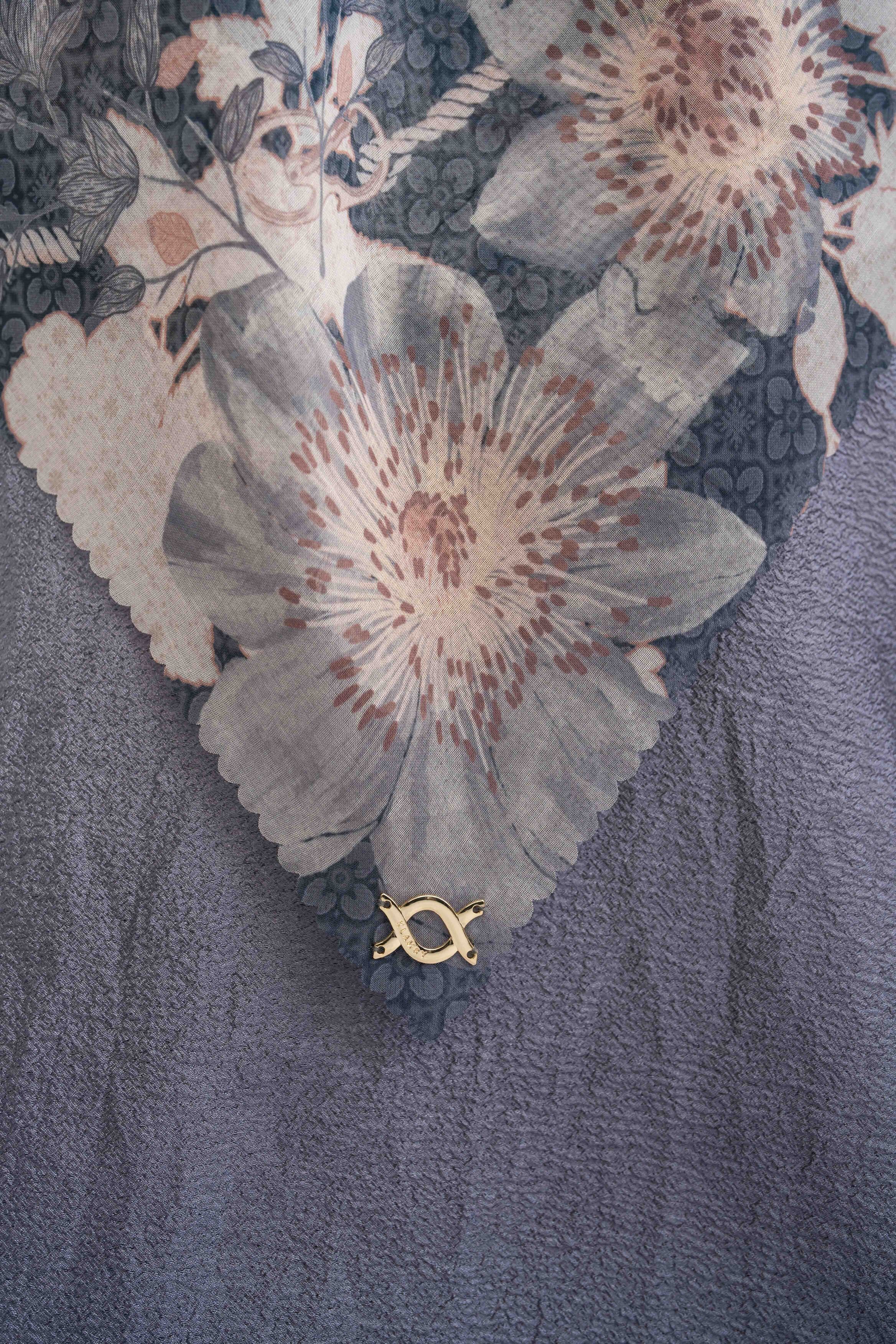 Tilia Scarf Voal Midnight - Image 4