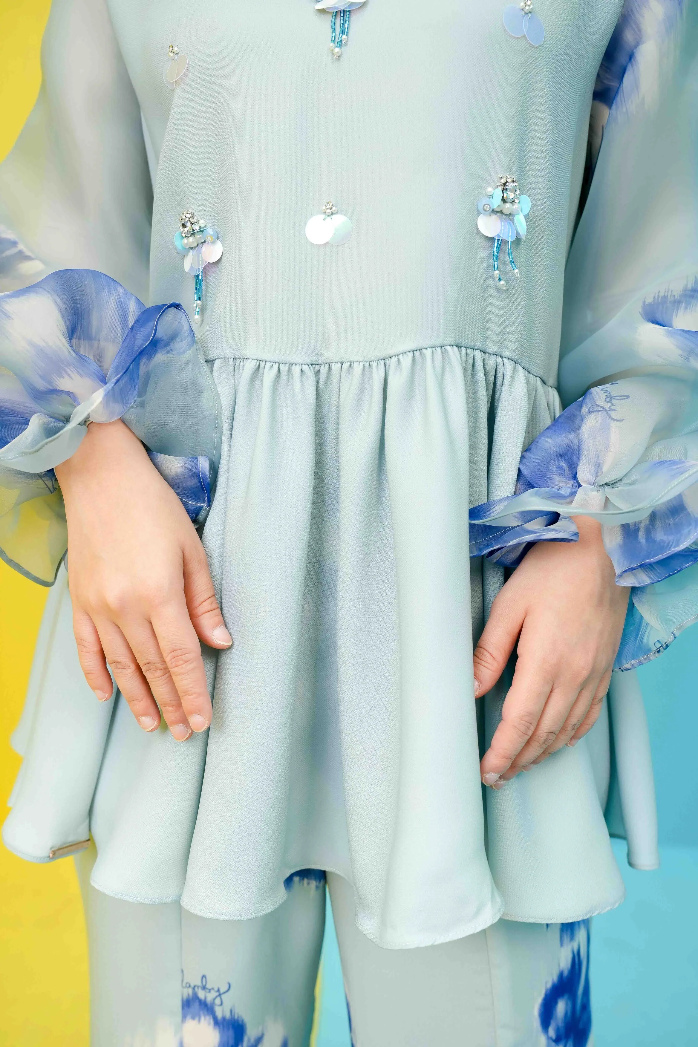 Willow Blouse Blue Haze - Image 5